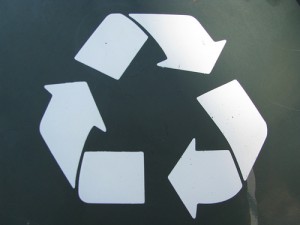 45 Recycle sign 45 Recycle sign