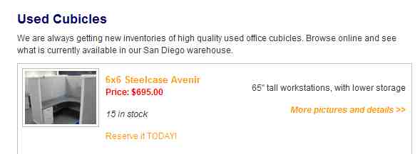 cubicle sales