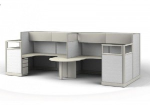 HON INITIATE004G - Initiate Neighborhood Cubicle Workstation wit