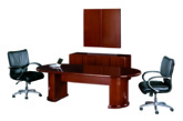 Beautiful wood veneer conference table 8'
